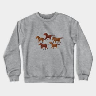 Running horses Crewneck Sweatshirt